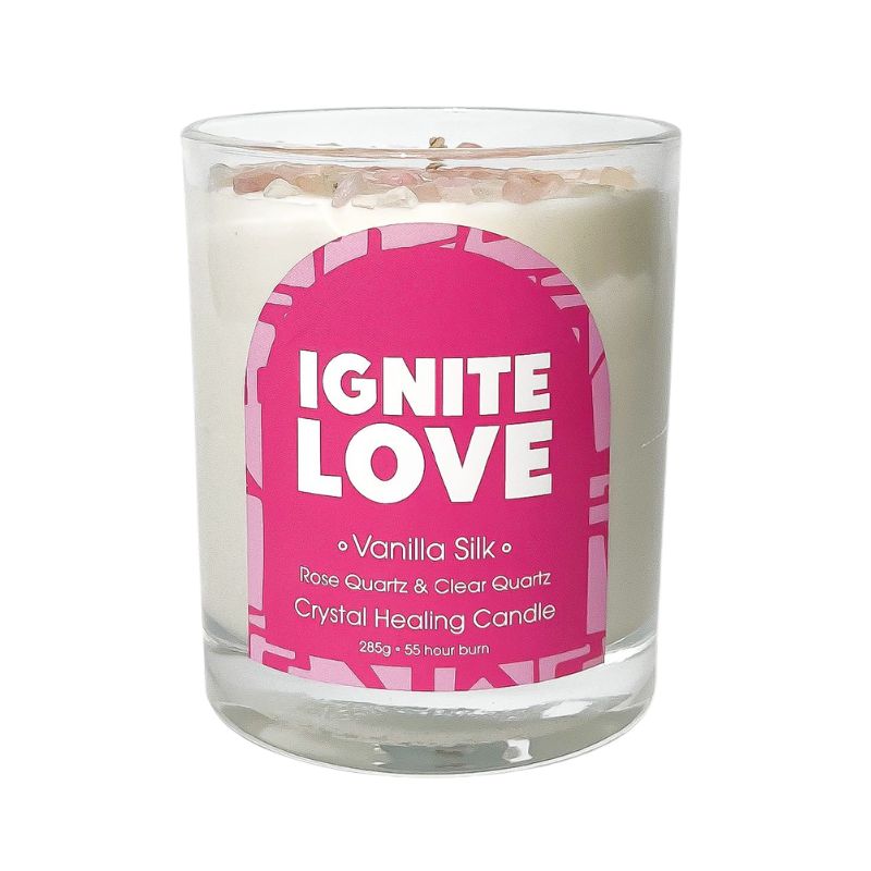 Myles Gray Crystal Clear Candle Ignite Love (Vanilla Silk) Salon